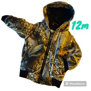 WFS World Famous Sport Element Gear Baby 12m Camo Burly Insulated Hooded Jacket